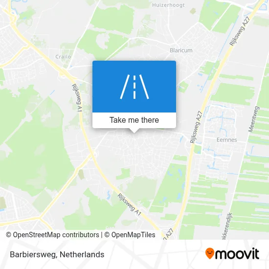 Barbiersweg map