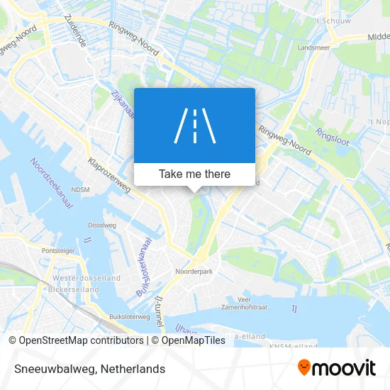 Sneeuwbalweg map