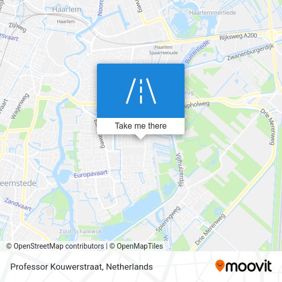 Professor Kouwerstraat map