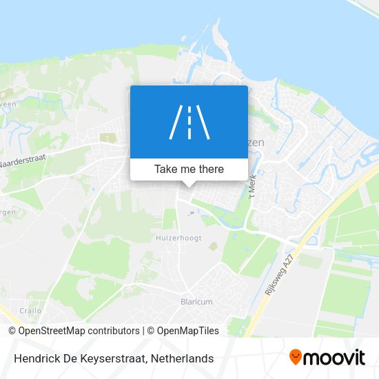 Hendrick De Keyserstraat map