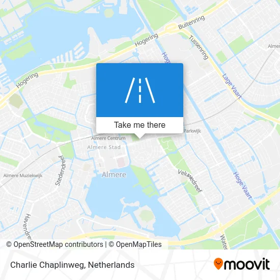 Charlie Chaplinweg Karte