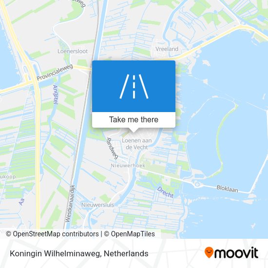 Koningin Wilhelminaweg map