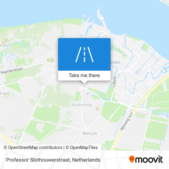 Professor Slothouwerstraat map