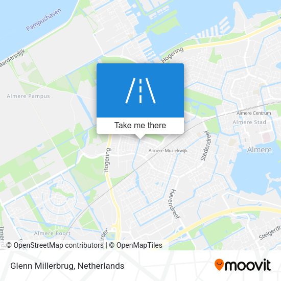 Glenn Millerbrug map