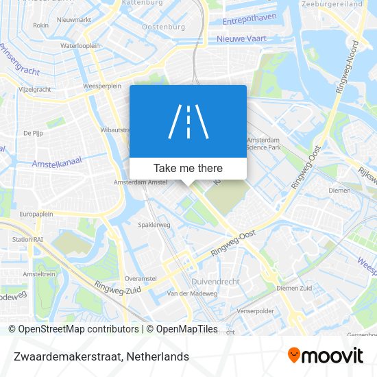 Zwaardemakerstraat map