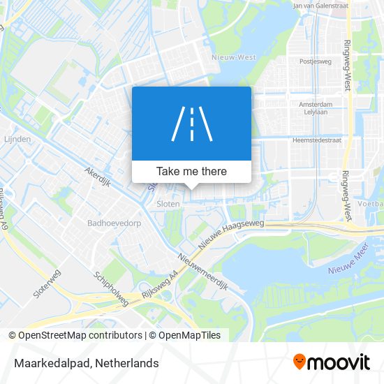 Maarkedalpad map