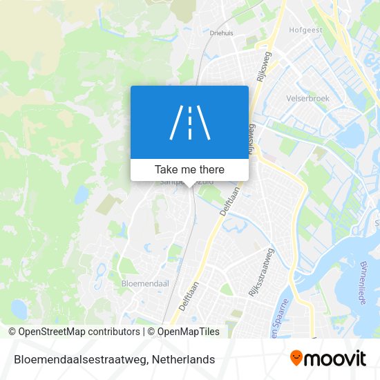 Bloemendaalsestraatweg map