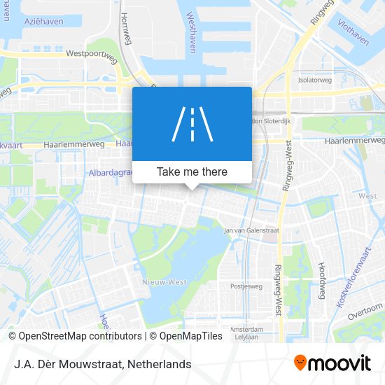 J.A. Dèr Mouwstraat map