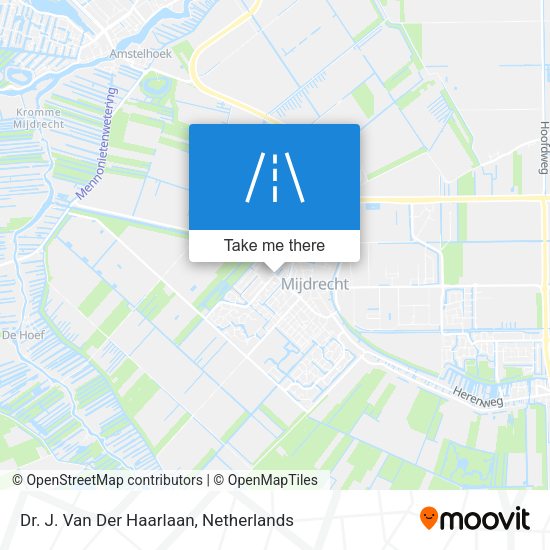 Dr. J. Van Der Haarlaan map