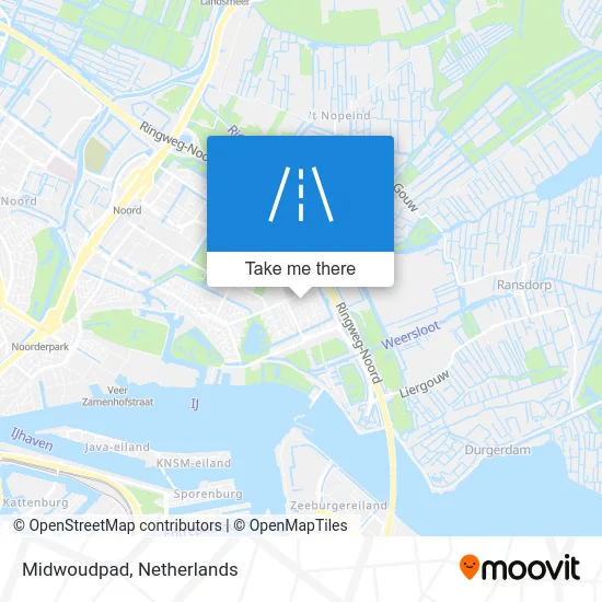 Midwoudpad map