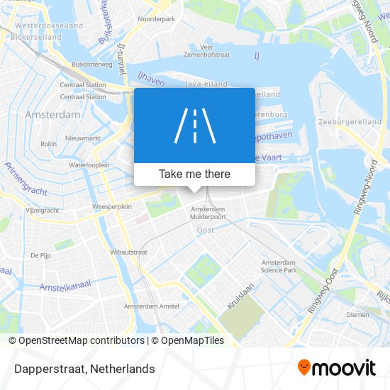 Dapperstraat map