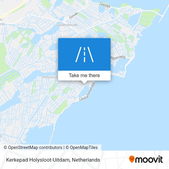 Kerkepad Holysloot-Uitdam map