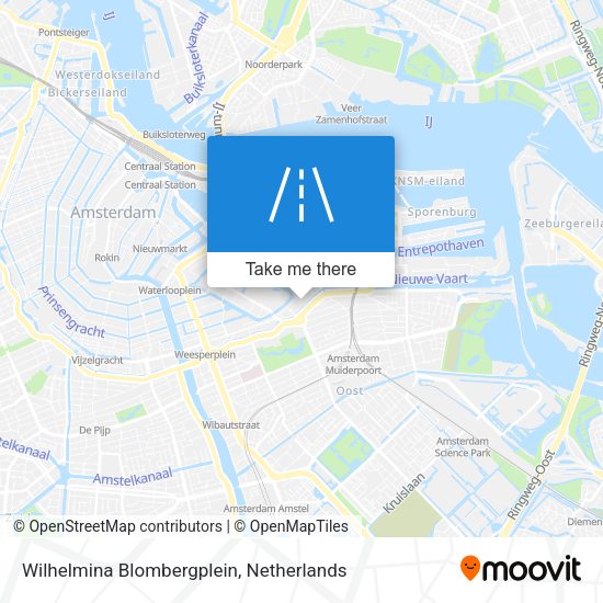 Wilhelmina Blombergplein map