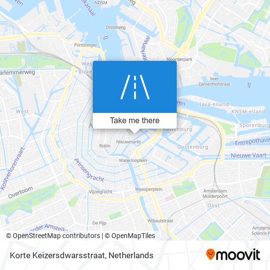 Korte Keizersdwarsstraat Karte