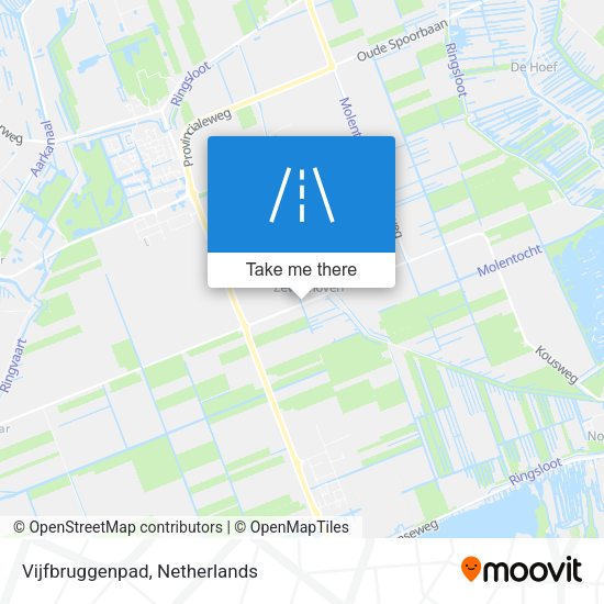 Vijfbruggenpad map