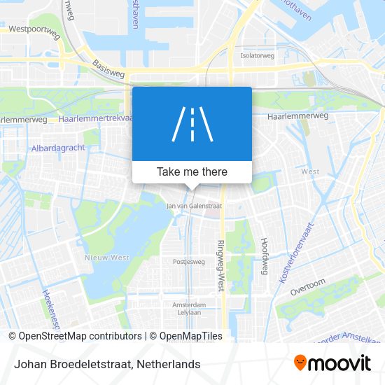 Johan Broedeletstraat map