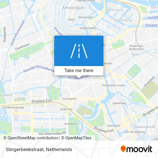 Slingerbeekstraat map