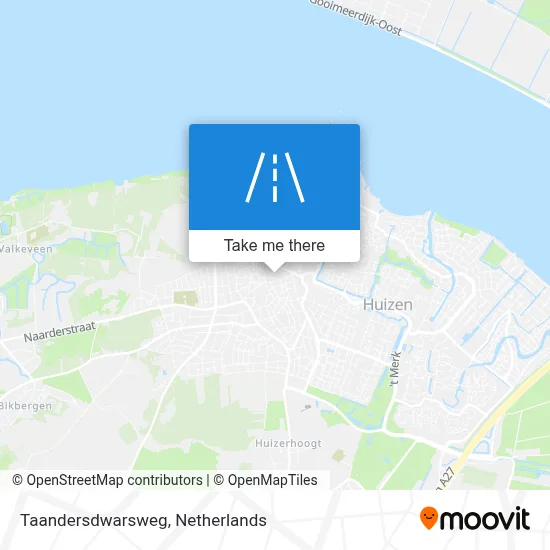 Taandersdwarsweg map