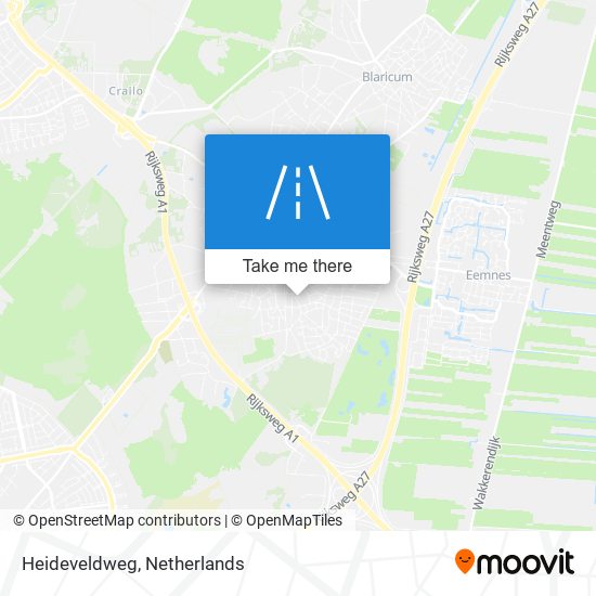 Heideveldweg map