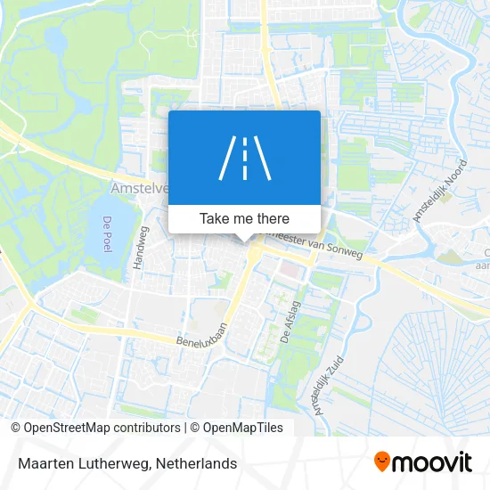 Maarten Lutherweg map