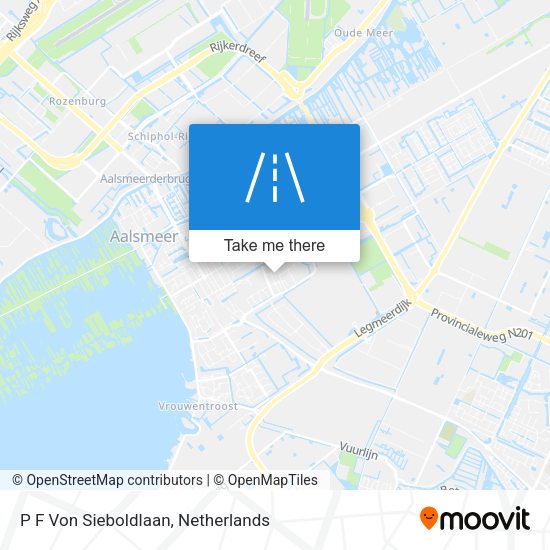 P F Von Sieboldlaan map