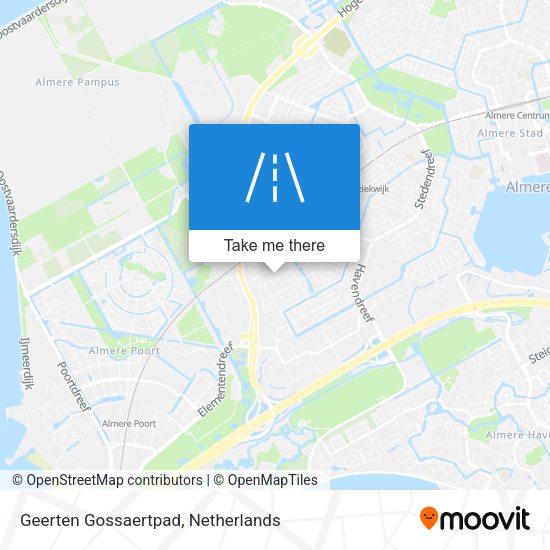 Geerten Gossaertpad map
