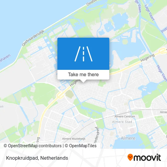 Knopkruidpad Karte