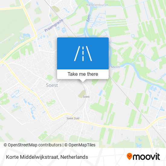 Korte Middelwijkstraat map