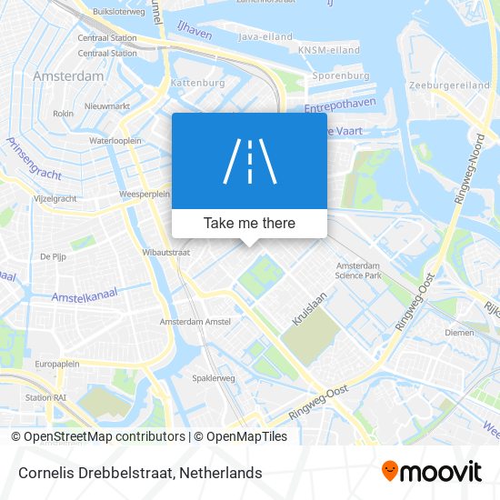 Cornelis Drebbelstraat map