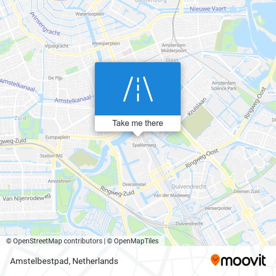 Amstelbestpad map