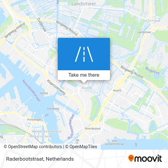 Raderbootstraat map