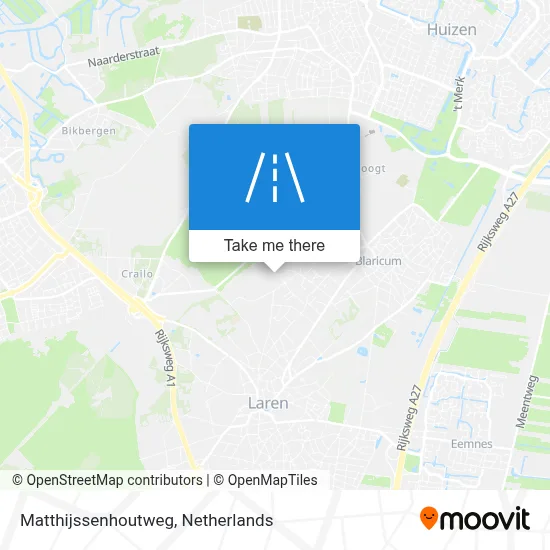 Matthijssenhoutweg map