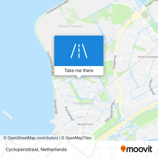 Cyclopenstraat map