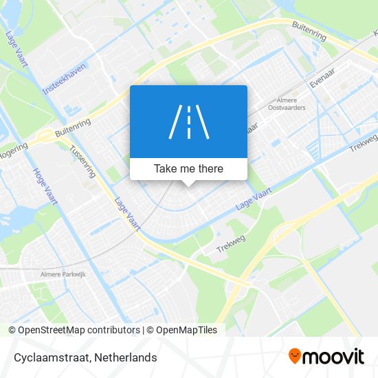 Cyclaamstraat Karte
