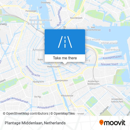 Plantage Middenlaan Karte