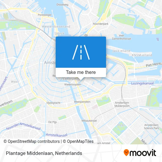 Plantage Middenlaan map