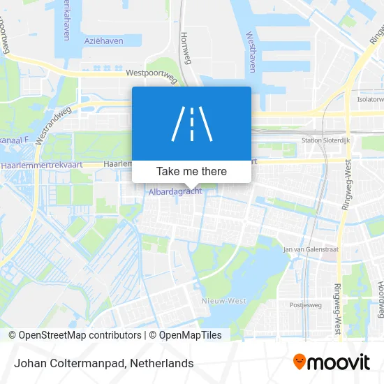 Johan Coltermanpad map