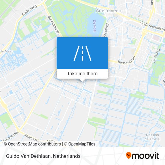 Guido Van Dethlaan map