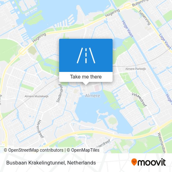 Busbaan Krakelingtunnel map