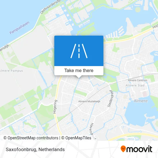 Saxofoonbrug map