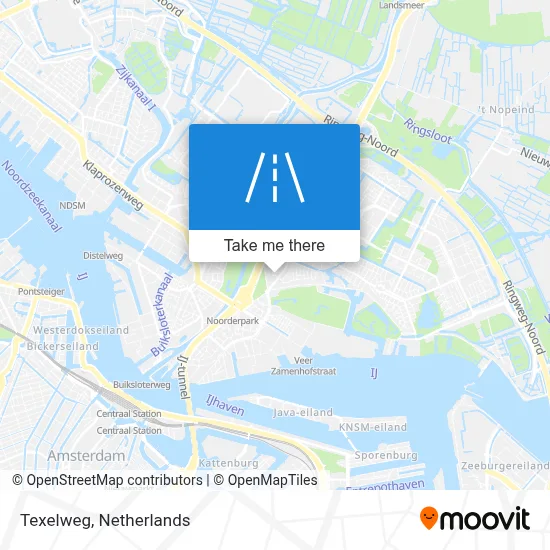 Texelweg map