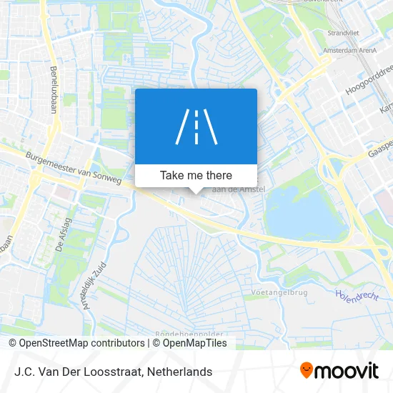 J.C. Van Der Loosstraat map