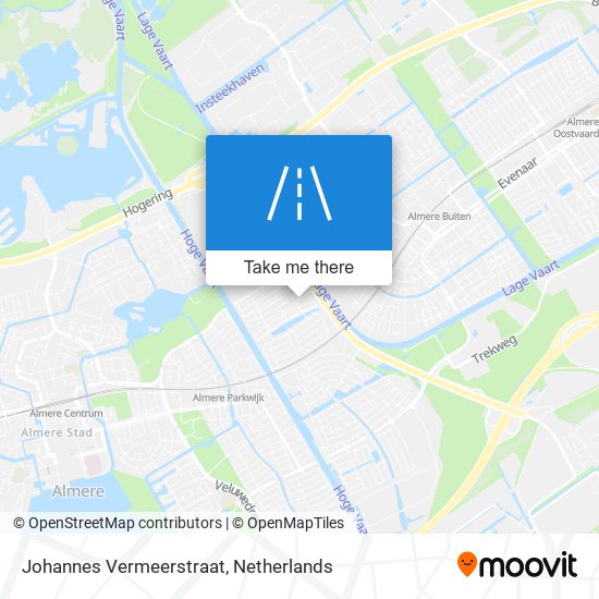 Johannes Vermeerstraat map