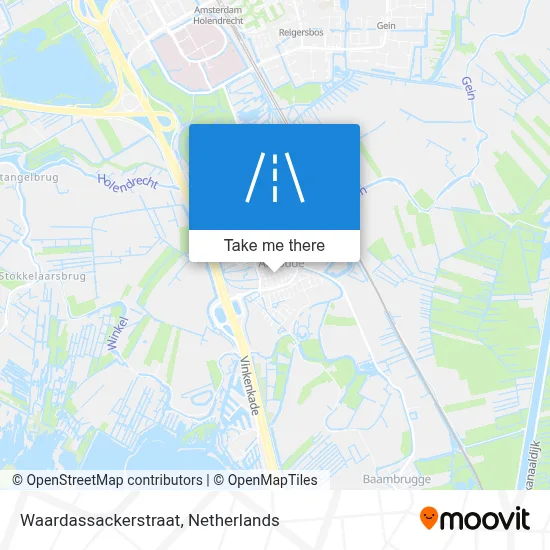 Waardassackerstraat map