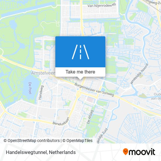 Handelswegtunnel map