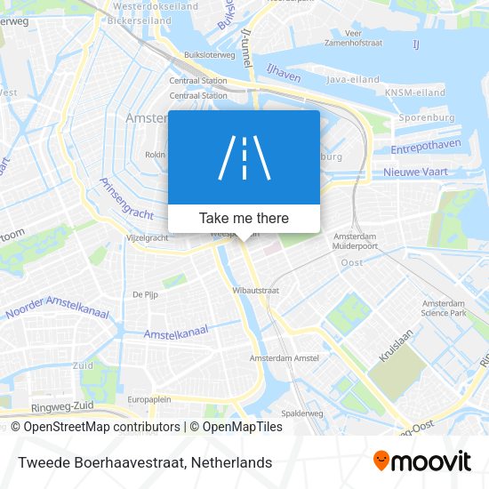 Tweede Boerhaavestraat map