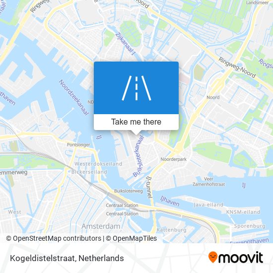 Kogeldistelstraat map