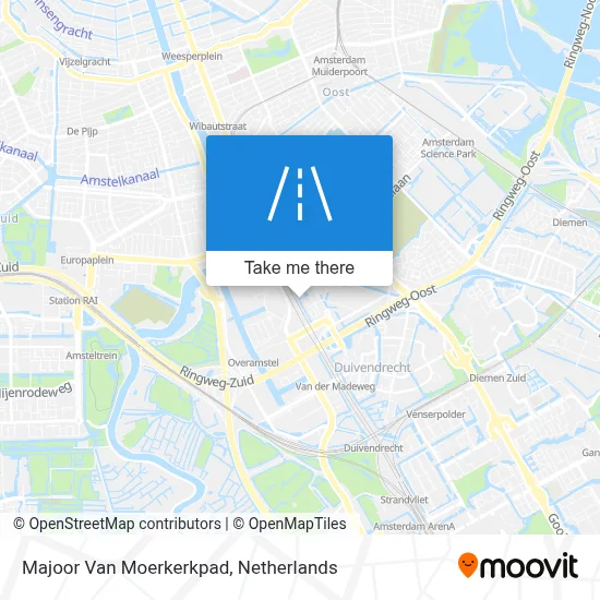 Majoor Van Moerkerkpad map