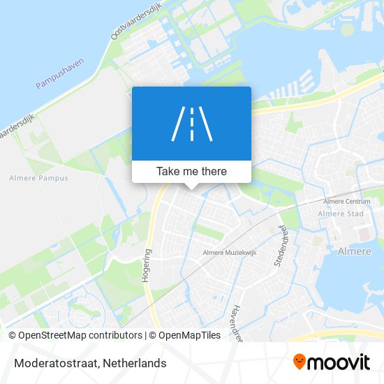 Moderatostraat map