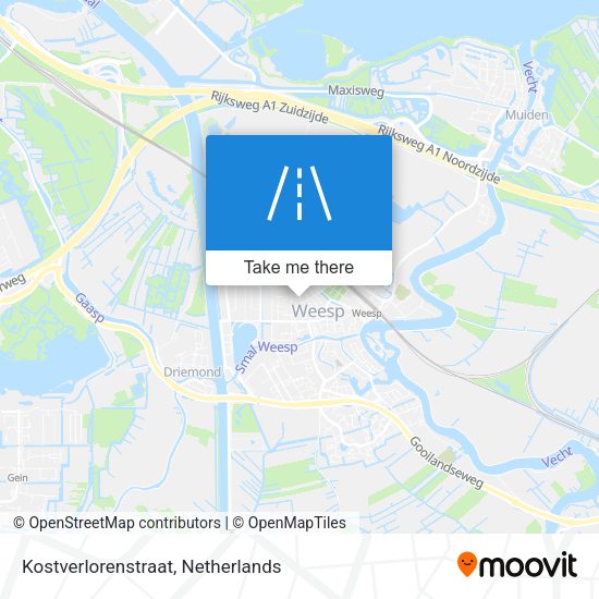 Kostverlorenstraat map